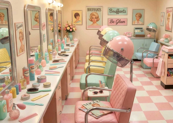 Puzzle EDUCA Retro Glam Salon 1000 pièces