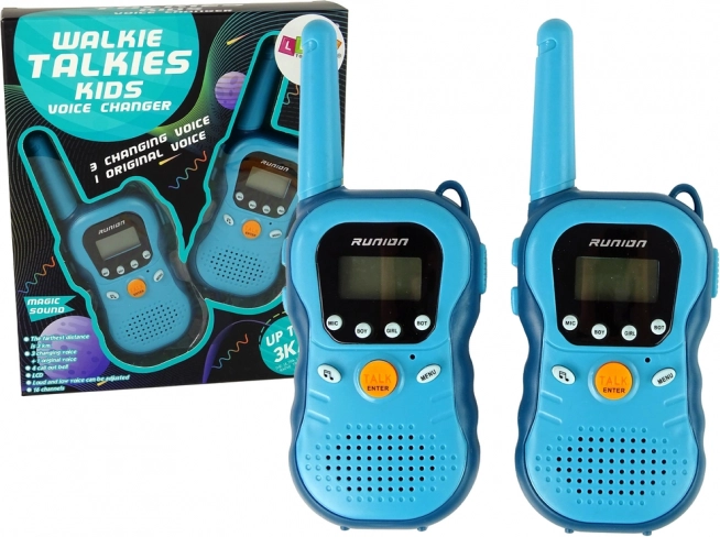 Talkies-walkies pour enfants – ensemble bleu de 2 pièces