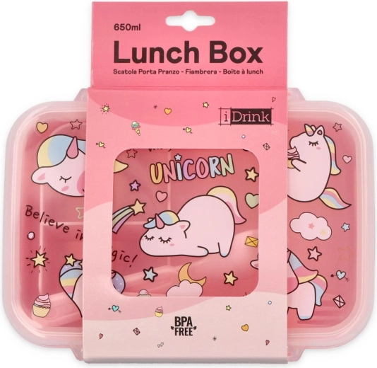 Boîte à goûter avec licornes iTotal 650 ml - 1 pièce
