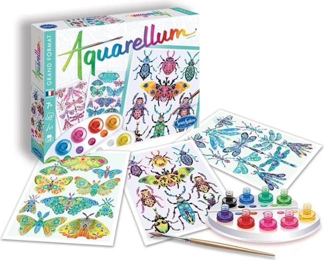 Sentosphere set d’aquarelle royaume des insectes