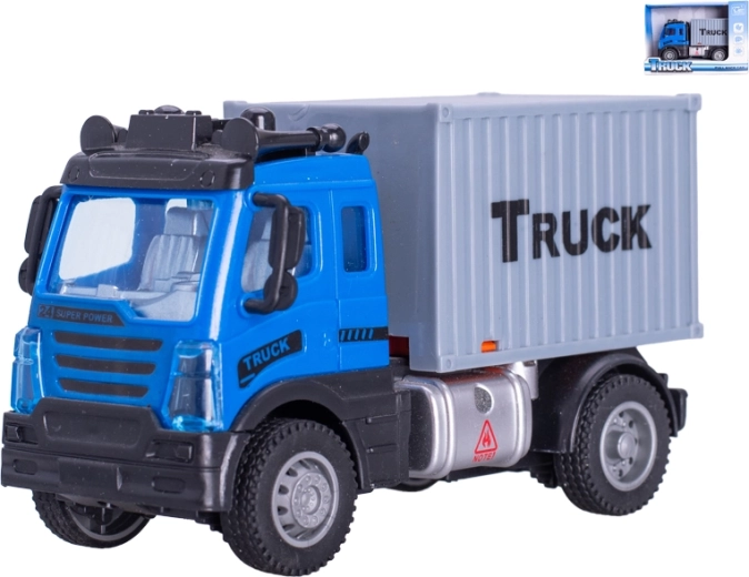 Camion avec conteneur amovible 12 cm à rétrofriction