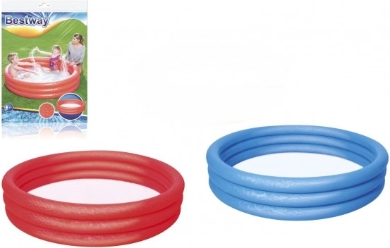 Piscine gonflable pour enfants rouge 152x30 cm Bestway avec rustine de réparation