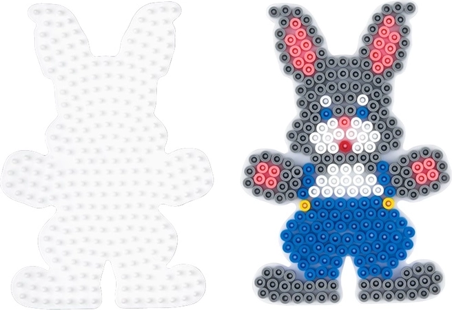 Plaque Hama MIDI lapin