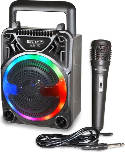 Enceinte sans fil Bontempi avec micro et éclairage RGB