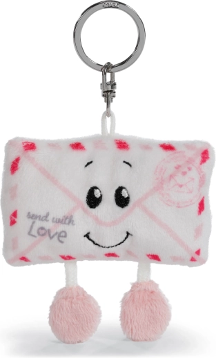 Nici porte-clés peluche Lettre Love 8 cm