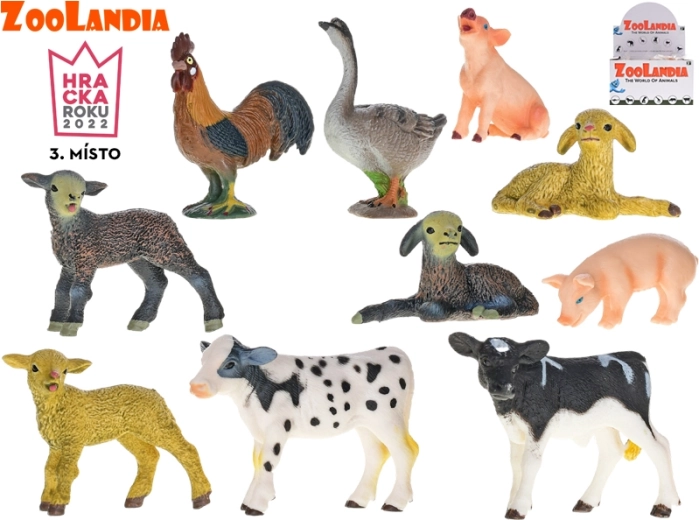 Zoolandia ensemble de bébés animaux de la ferme – jeunes (18 figurines)