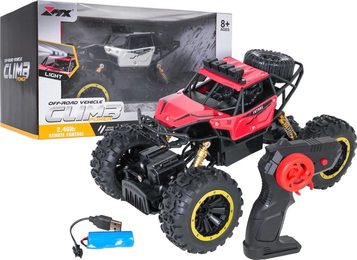 Climb Power RC crawler 4x4 1:18 rouge