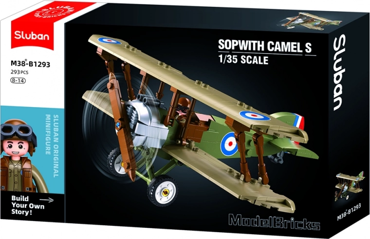 Kit de construction du biplan Sopwith - Model Bricks