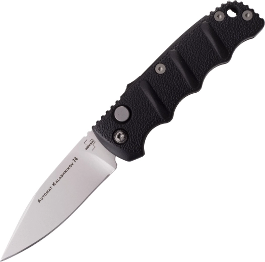 Böker Plus AKS-74 mini couteau tactique automatique 6,4 cm, aluminium noir