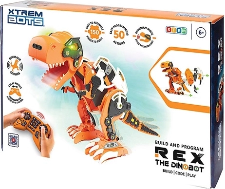 Xtrem Bots dinosaurus robotique Rex télécommandé (kit STEM)