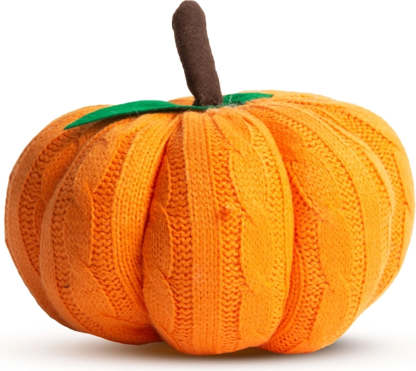 Décoration textile citrouille d’Halloween orange 20 × 20 × 18 cm