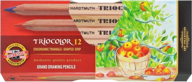 Crayons triangulaires Triocolor 12 pcs KOH-I-NOOR
