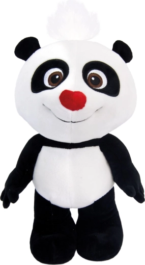Panda en peluche avec nez rouge 25 cm