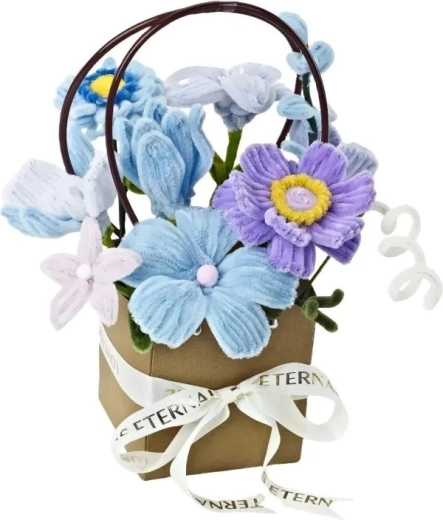 Kit créatif DIY pour enfants : fabriquer un bouquet de fleurs