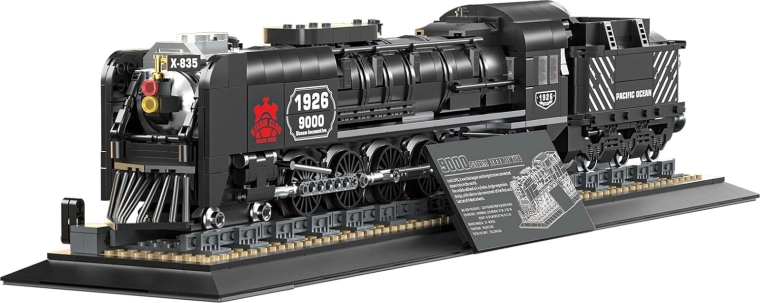 Jeu de construction locomotive rétro 1546 pièces
