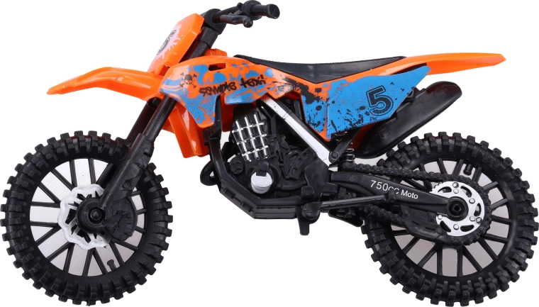Moto tout-terrain 19 cm – jouet en plastique en 3 couleurs