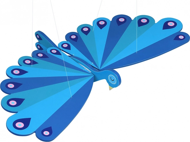 Paon volant en bois VILAC – décoration suspendue