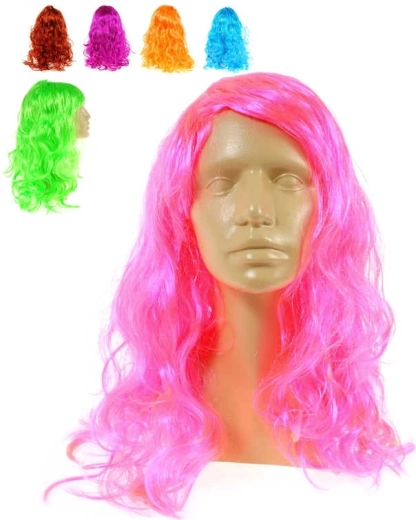 Perruque de carnaval pour enfant avec longues boucles - 1 pièce