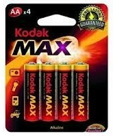 Piles alcalines AA 1,5 V KODAK Alkaline Max – 4 pcs