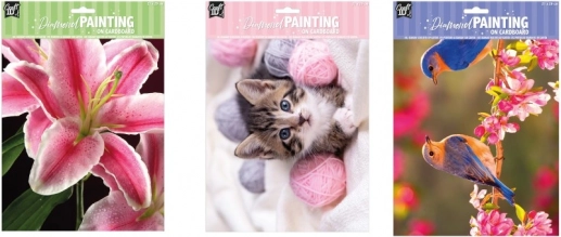 peinture diamant sur carton oiseaux 29 × 21 cm