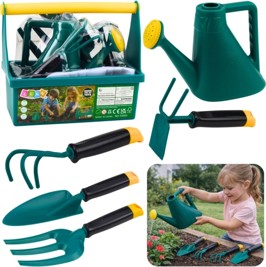 Set de jardinage pour enfants avec arrosoir et porte-outils