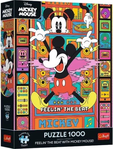Puzzle Premium Plus 1000 pièces Ressens le rythme avec Mickey