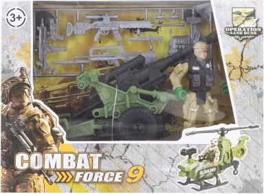 Set militaire avec canon pour enfants