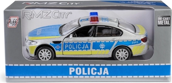 Modèle de voiture de police BMW M5 1:32 avec fonction pull-back