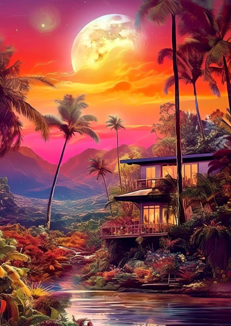 Puzzle Crépuscule enchanteur 1000 pièces