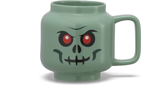 Tasse en céramique LEGO tête de squelette vert 530 ml