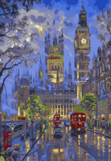 Norimpex peinture diamant Londres la nuit 30 × 40 cm