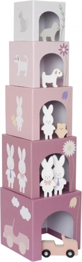 Cubes empilables lapin 1–5 Jabadabado