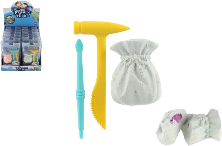 Kit d’excavation de gemmes – 2 couleurs, blister, boîte de 12 pcs