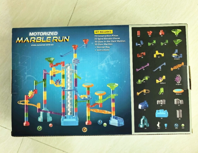 Circuit de billes lumineux dans le noir – 152 pièces
