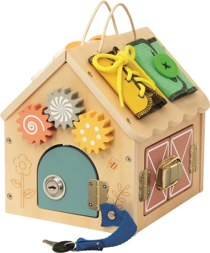 2Kids Toys dôme d’activités en bois naturel, petit