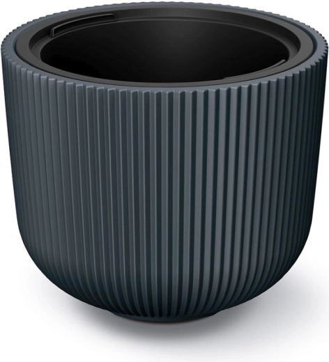 Pot de fleurs avec insert Milly 39 cm anthracite