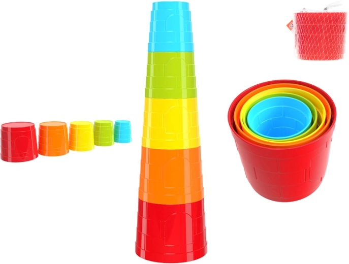 Gobelets empilables – pyramide colorée pour enfants dès 12 mois