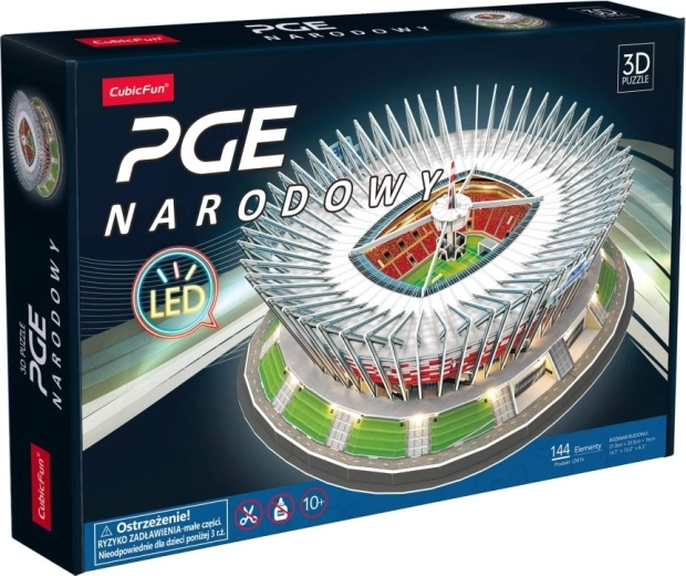 Puzzle 3D PGE Narodowy version LED