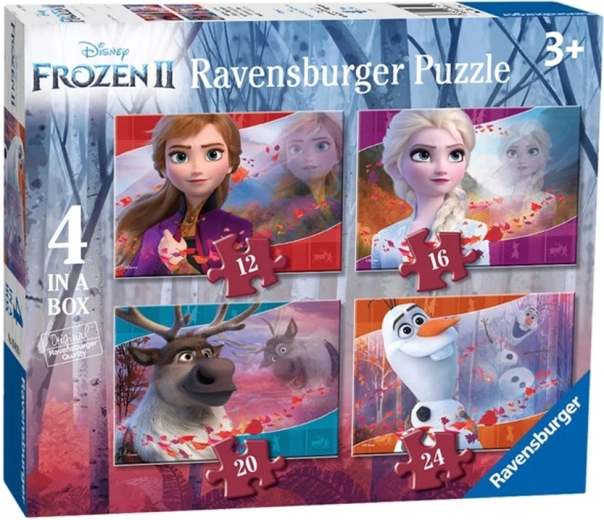 Puzzle Ravensburger La Reine des Neiges 2 4 en 1 (12, 16, 20 et 24 pièces)