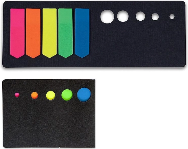 Marque-pages autocollants Concorde néon en forme de flèches 12 × 44 mm (5 couleurs, 100 pcs)