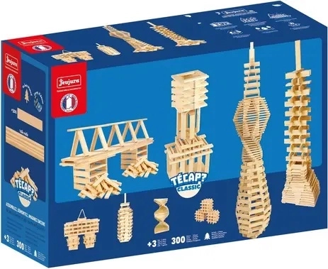 Jeujura jeu de construction en bois Técap Classic, 300 pièces