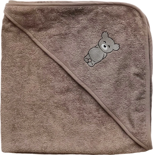 Petú Petú serviette à capuche pour bébé Teddy