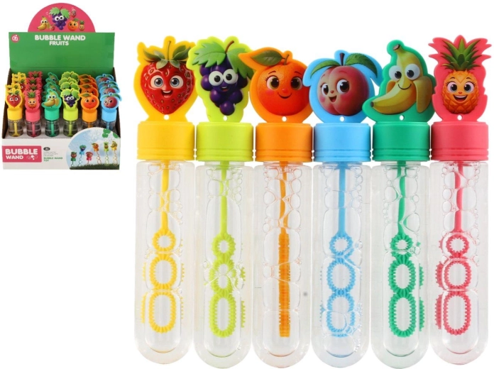 Bulles de savon fruits 15 cm – mix de 6 modèles, 24 pcs en boîte