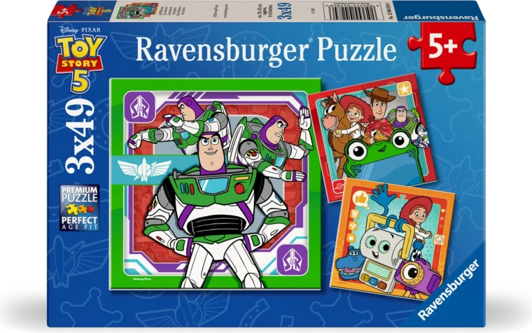 Puzzle Ravensburger Toy Story : Histoire de jouets 5 (3x49 pièces)