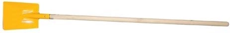 Pelle droite pour charbon pour enfants avec manche en bois 75 cm
