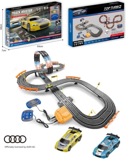 Circuit de course Audi à piles 140 × 88 cm