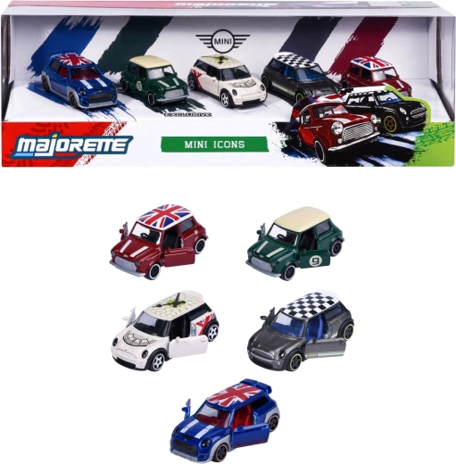 Majorette coffret cadeau de voitures MINI en métal - 5 pièces