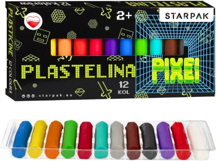 Plastiline Game Pixel – 12 couleurs