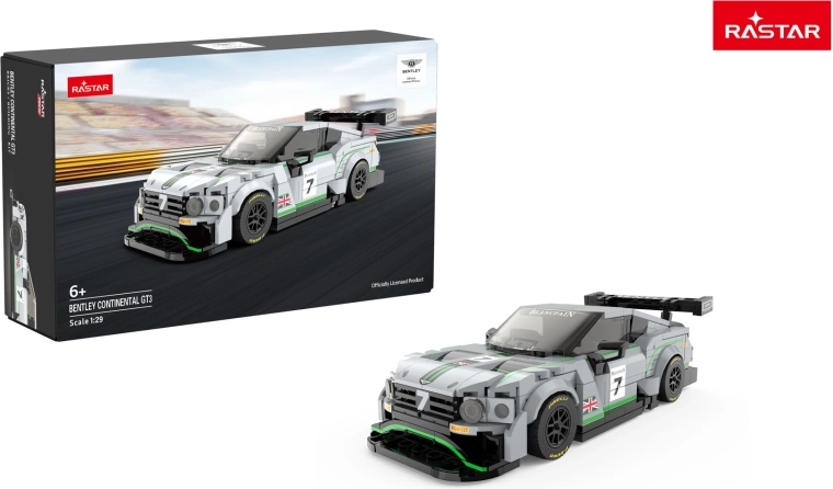 Maquette de voiture Rastar Bentley Continental GT3 grise 1:29