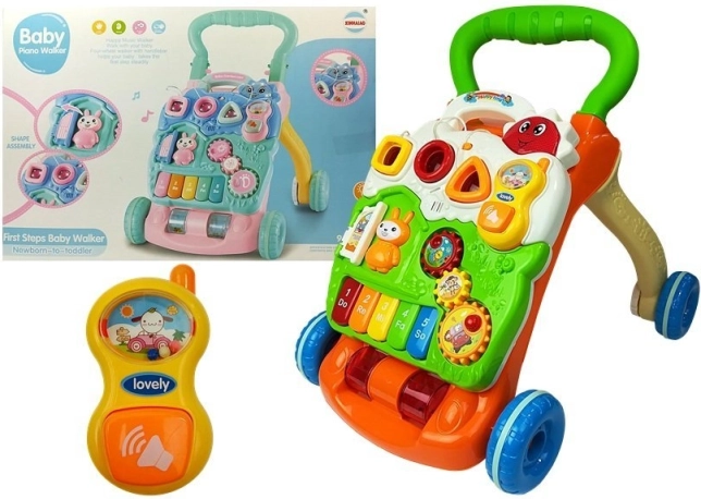 trotteur éducatif pour bébés avec piano